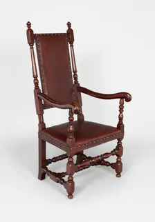 Armchair, 1690/1725. Creator: Unknown