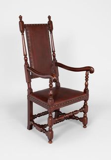 Armchair, 1690/1725. Creator: Unknown