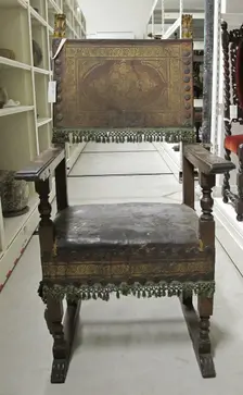 Armchair, 1600s. Creator: Unknown