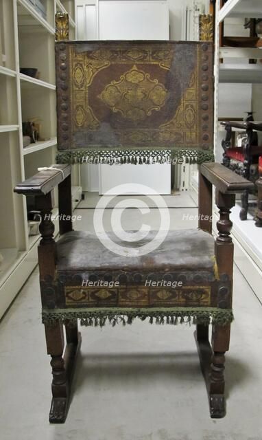 Armchair, 1600s. Creator: Unknown.