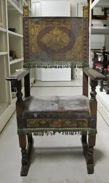Armchair, 1600s. Creator: Unknown