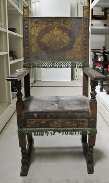 Armchair, 1600s. Creator: Unknown