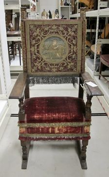 Armchair, 1600s. Creator: Unknown