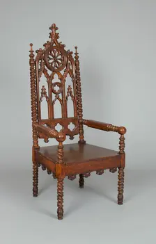 Armchair, 1840/60. Creator: Unknown