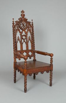 Armchair, 1840/60. Creator: Unknown