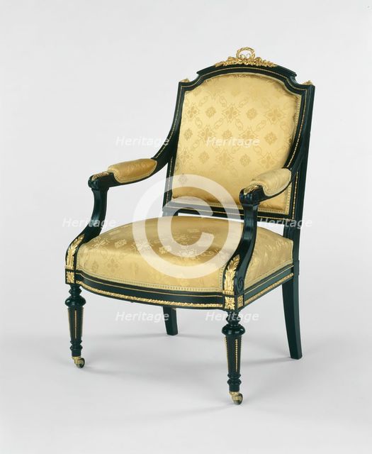 Armchair, 1856/65. Creator: Leon Marcotte.