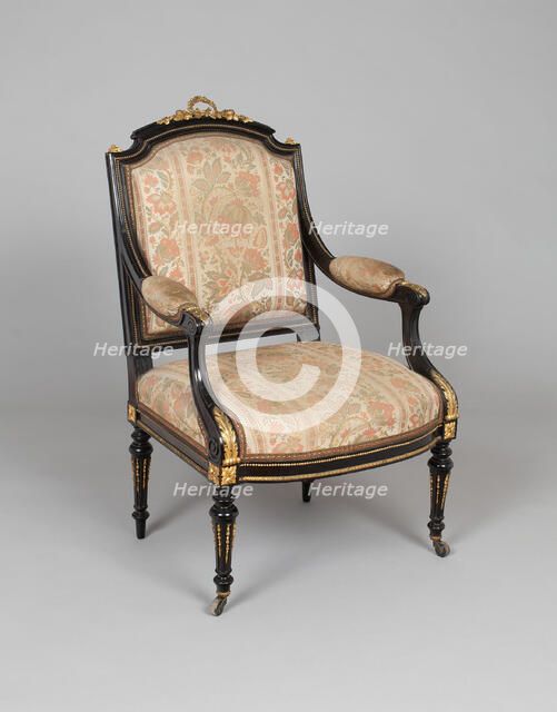 Armchair, 1860/65. Creator: Leon Marcotte.