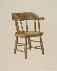 Armchair, 1940. Creator: Harry Mann Waddell