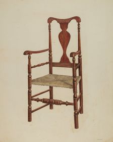 Armchair, 1940. Creator: Harry Eisman