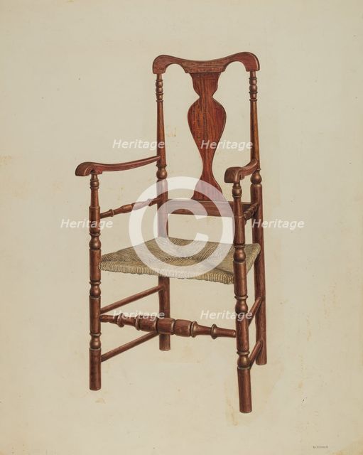 Armchair, 1940. Creator: Harry Eisman.
