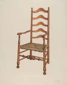 Armchair, 1940. Creator: Harry Eisman