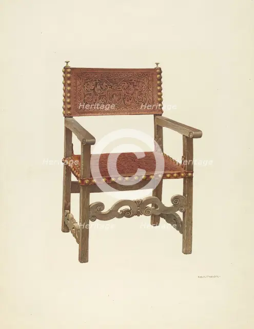 Armchair, 1941. Creator: Robert W.R. Taylor.