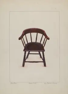 Armchair, 1935/1942. Creator: Clyde L. Cheney