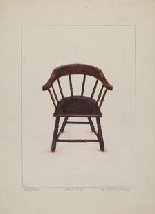 Armchair, 1935/1942. Creator: Clyde L. Cheney