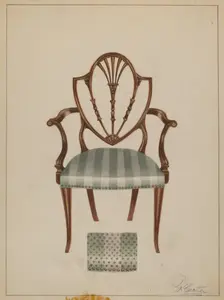 Armchair, 1935/1942. Creator: Ferdinand Cartier