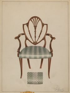 Armchair, 1935/1942. Creator: Ferdinand Cartier