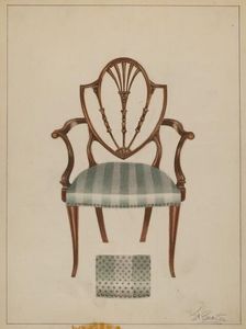 Armchair, 1935/1942. Creator: Ferdinand Cartier