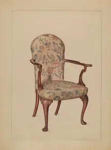 Armchair, 1936. Creator: Florence Choate