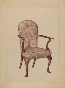 Armchair, 1936. Creator: Florence Choate