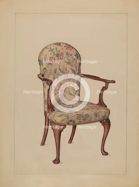 Armchair, 1936. Creator: Florence Choate.