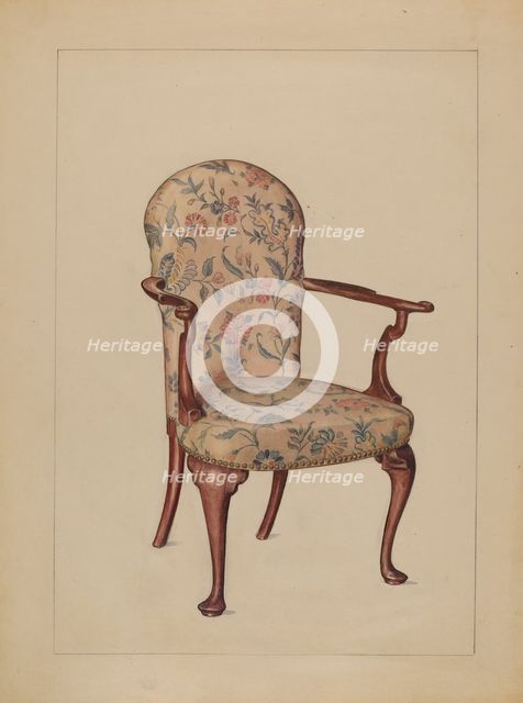 Armchair, 1936. Creator: Florence Choate.