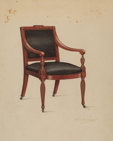 Armchair, 1936. Creator: Frank Wenger