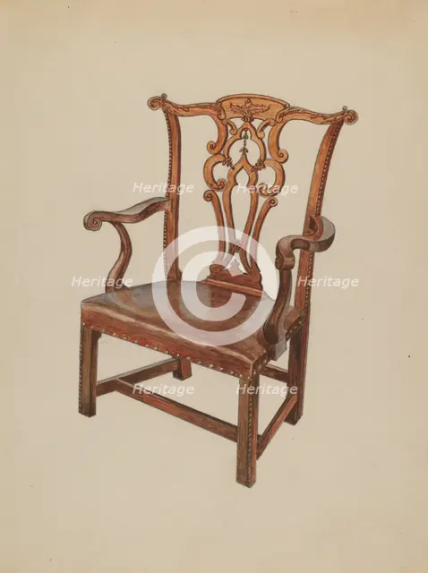 Armchair, 1936. Creator: Lorenz Rothkrantz.