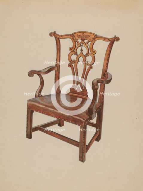 Armchair, 1936. Creator: Lorenz Rothkrantz.
