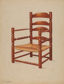 Armchair, 1937. Creator: Frank Wenger