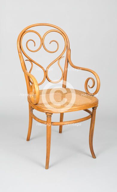 Armchair, Austria, Designed 1848/50; Made c. 1860. Creators: Michael Thonet, Gebrüder Thonet.