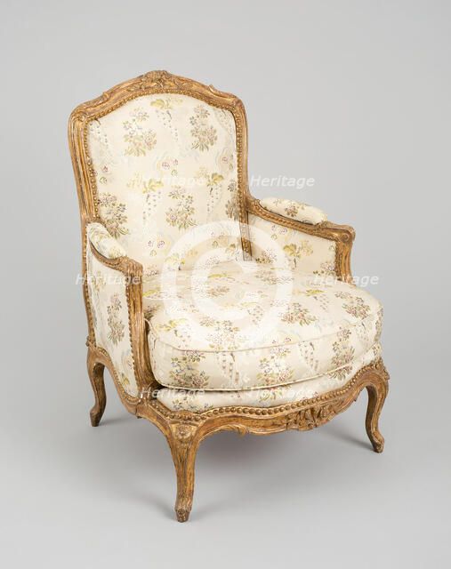 Armchair (Bergère à la Reine), France, 1750/65. Creator: Jacques Chenevat.