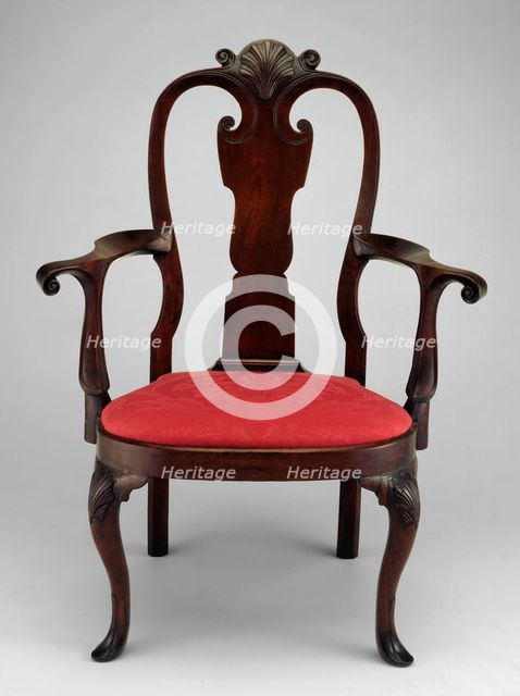 Armchair, c. 1740. Creator: Unknown.