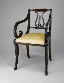Armchair, c. 1815. Creator: Unknown