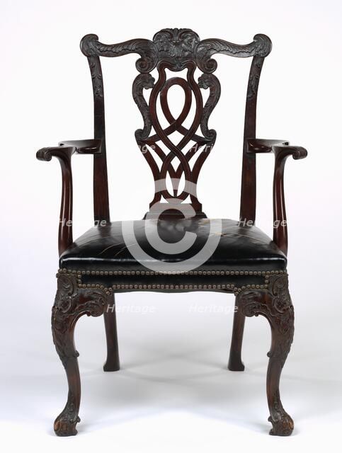 Armchair, c. 1875-1880. Creator: Unknown.
