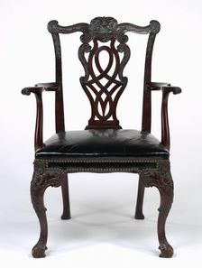 Armchair, c. 1875-1880. Creator: Unknown