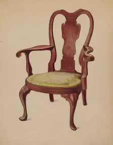 Armchair, c. 1936. Creator: Charles Squires