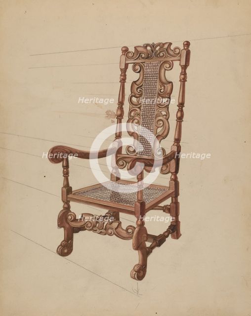 Armchair, c. 1936. Creator: Agnes Karlin.
