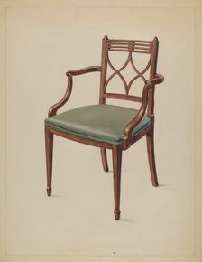 Armchair, c. 1936. Creator: Bernard Gussow