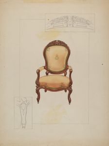 Armchair, c. 1936. Creator: Floyd R. Sharp