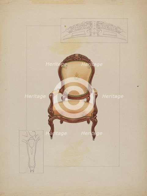 Armchair, c. 1936. Creator: Floyd R. Sharp.