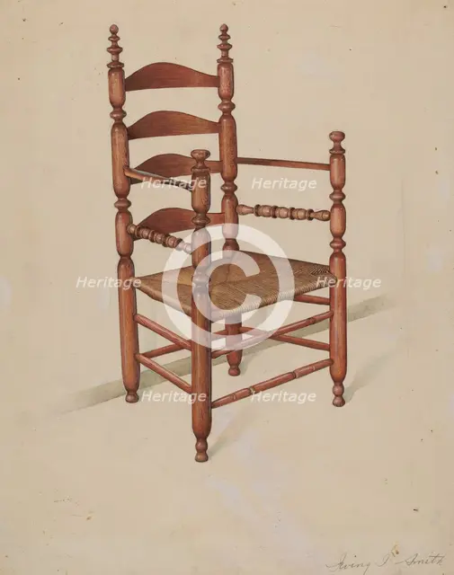 Armchair, c. 1936. Creator: Irving I. Smith.