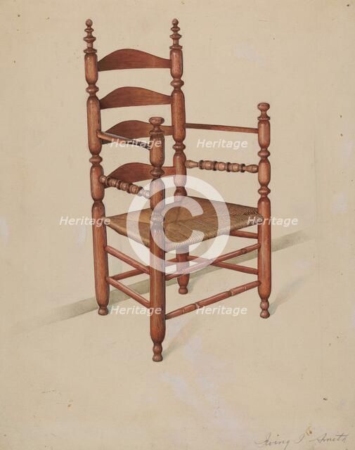 Armchair, c. 1936. Creator: Irving I. Smith.