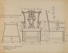 Armchair, c. 1936. Creator: Lorenz Rothkranz