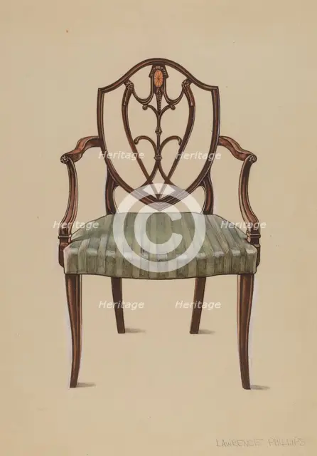 Armchair, c. 1936. Creator: Lawrence Phillips.