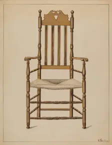 Armchair, c. 1936. Creator: Nicholas Gorid