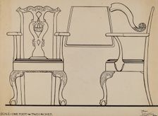 Armchair, c. 1936. Creator: Rolland Livingstone