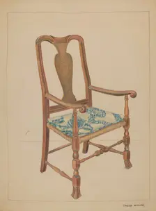 Armchair, c. 1936. Creator: Tabea Hosier