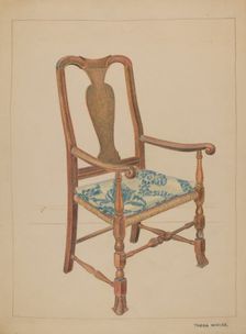 Armchair, c. 1936. Creator: Tabea Hosier