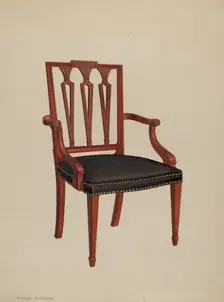 Armchair, c. 1937. Creator: Arthur Johnson