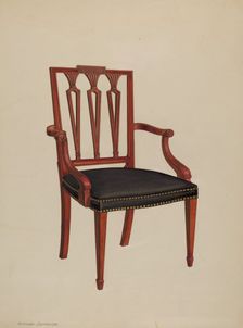 Armchair, c. 1937. Creator: Arthur Johnson